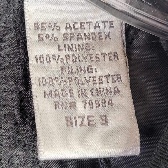 Chicos Travelers Vest Black Full Zip Women’s Size 3 XL Quilted Diamond - Picture 5 of 6